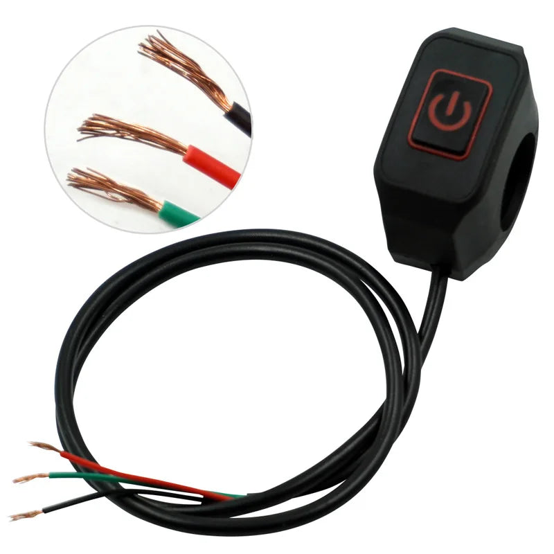 LED Waterproof Motorcycle Handlebar Switch Button
