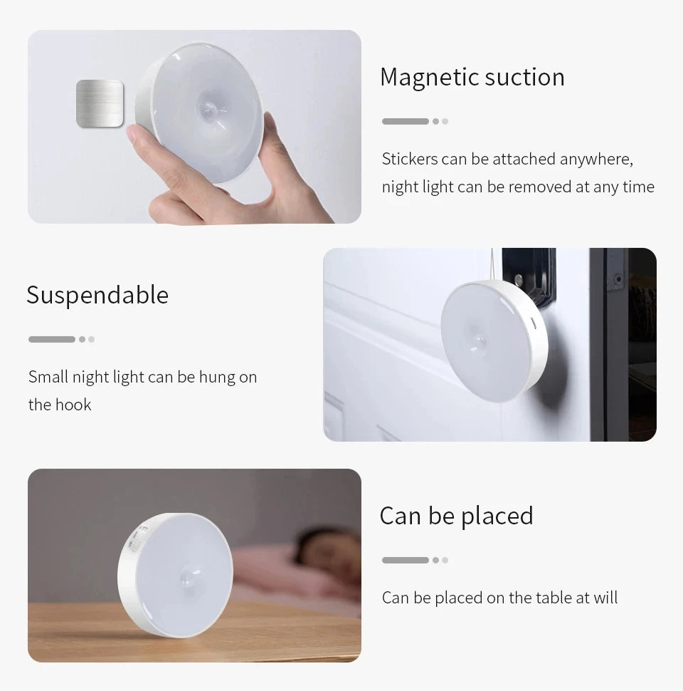 Smart USB Rechargeable Motion Sensor Cabinet Light