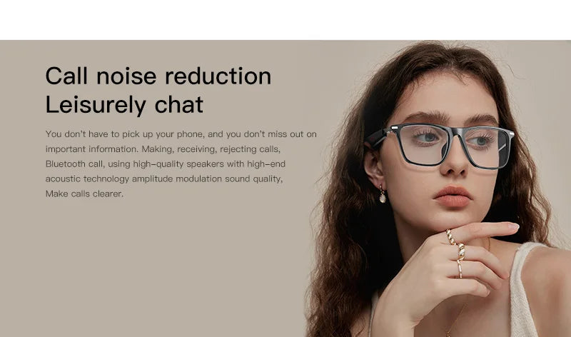Waterproof Smart Glasses with Calling & Music