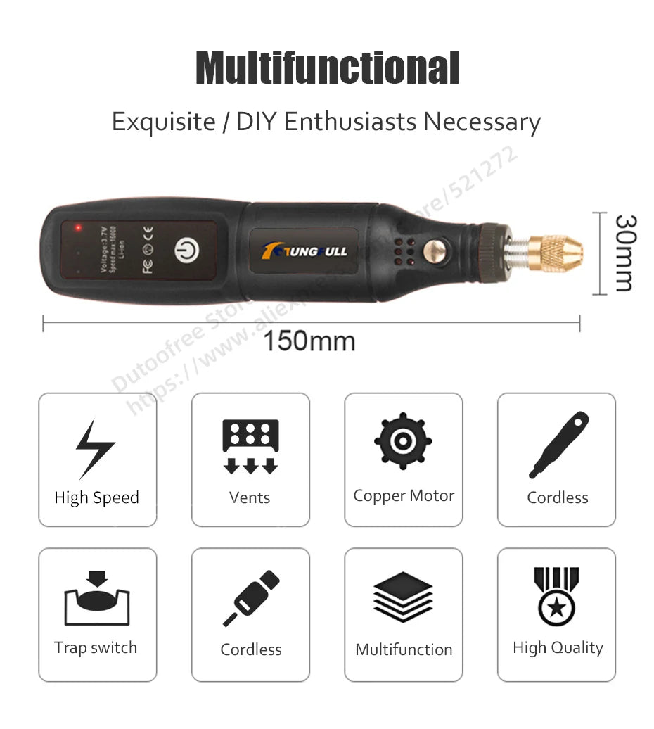 Mini Cordless Engraving Tool – Precision in Your Pocket!