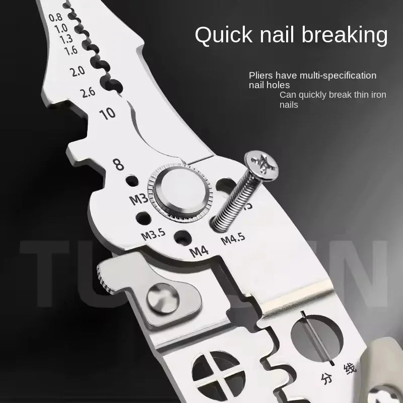 Multi-Functional Electrician Pliers – Wire Stripping & Splitting Tool