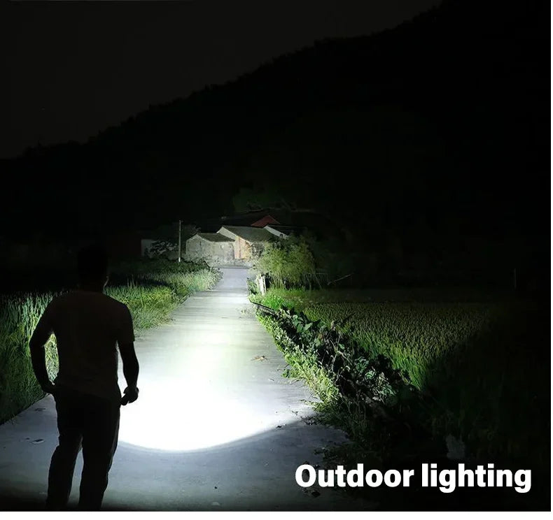 2000LM Tactical LED Flashlight USB Rechargeable