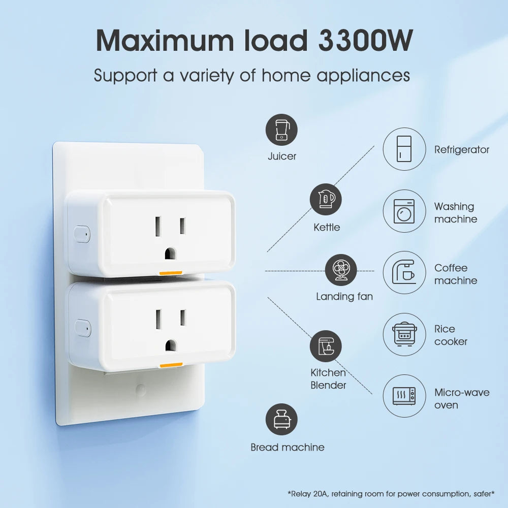 3300W Smart WiFi Travel Plug Adapter