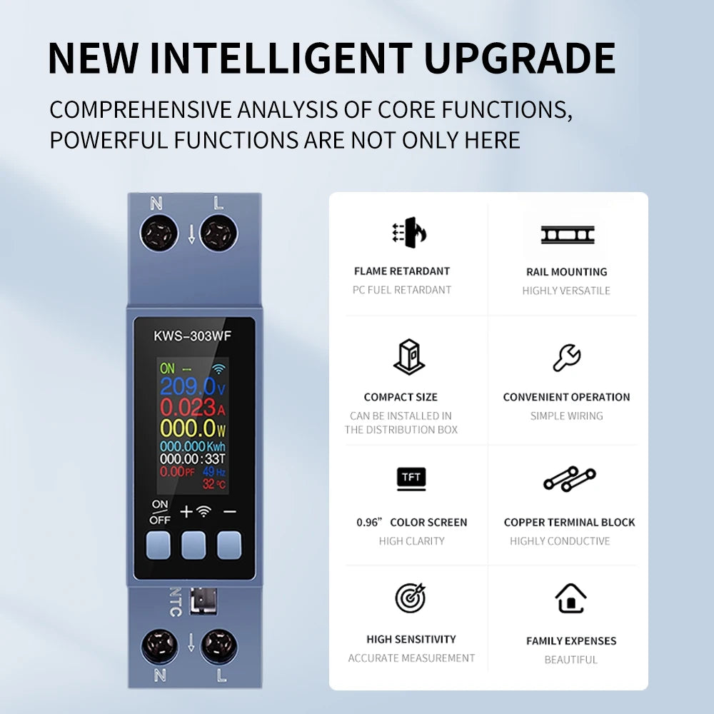 Tuya WiFi Smart Switch with Energy Meter