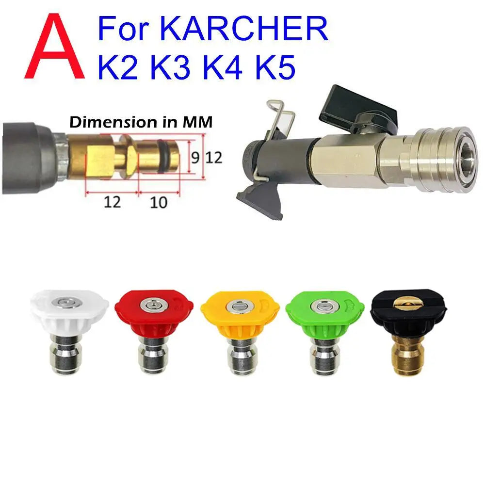 High Pressure Washer Ball Valve Quick Connector