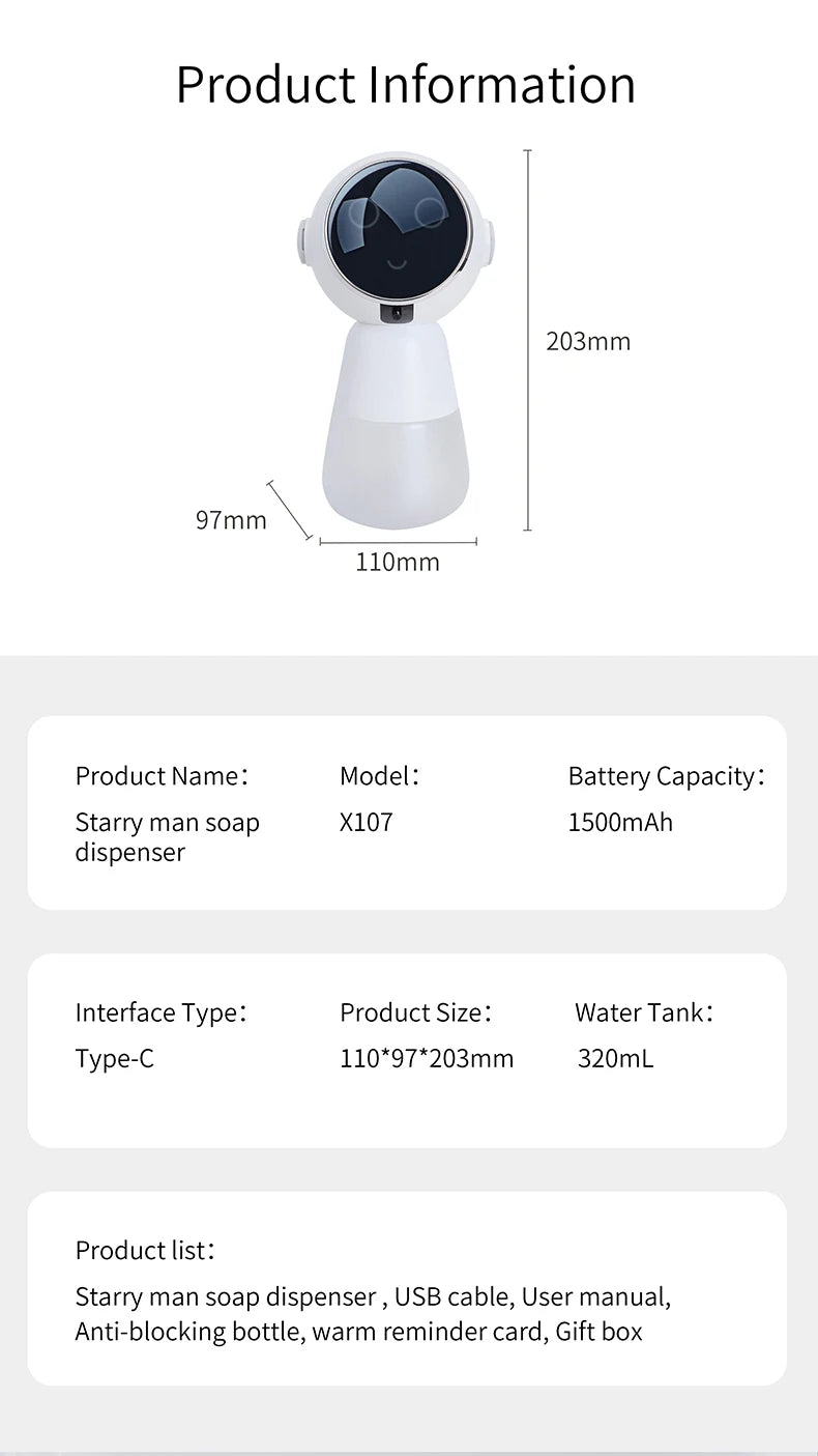 Smart Automatic Foaming Soap Dispenser