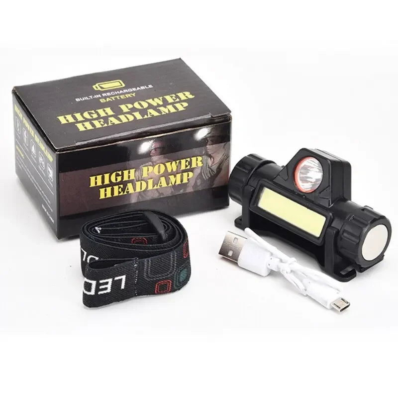 Rechargeable COB LED Magnetic Headlamp