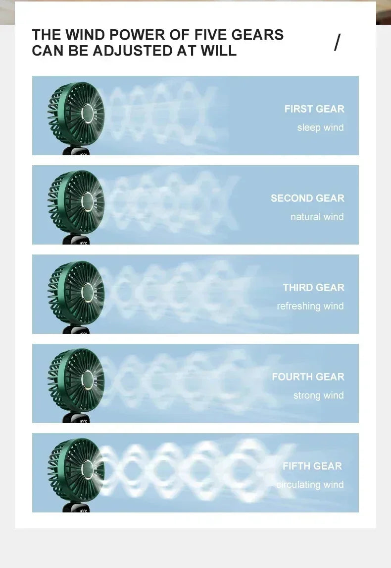 Rechargeable Neck Fan Mini Air Cooler
