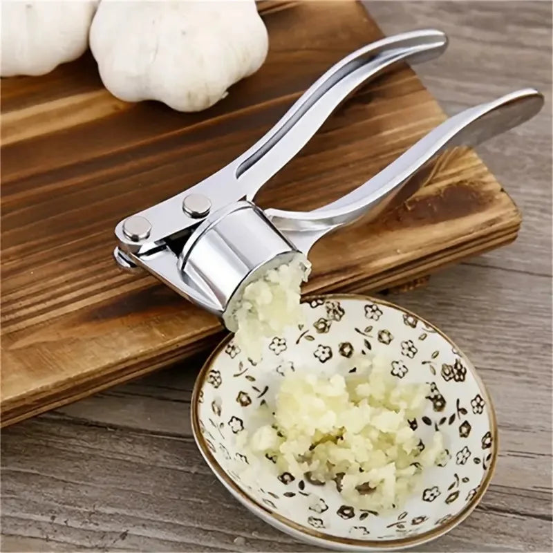 Stainless Steel Garlic Press Crusher Tool