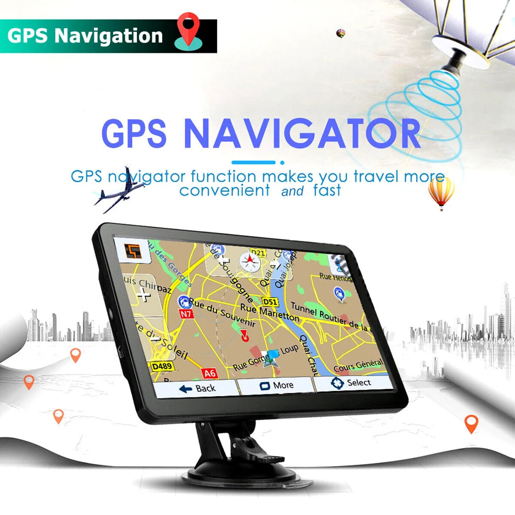 7" GPS Car Navigation – Universal Touchscreen Sat Nav