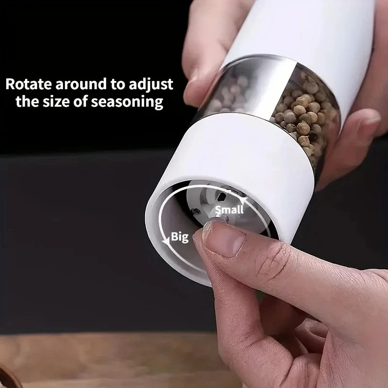 Automatic Electric Pepper Grinder & Salt Mill – Sleek & Adjustable Spice Tool