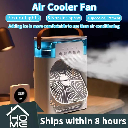 3 In 1 Fan AIr Conditioner Household Small Air Cooler LED Night Light