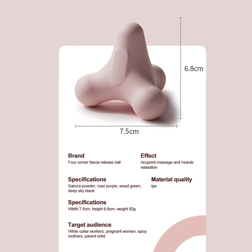 Four Corner Fascia Massage Ball for Muscle Relaxation