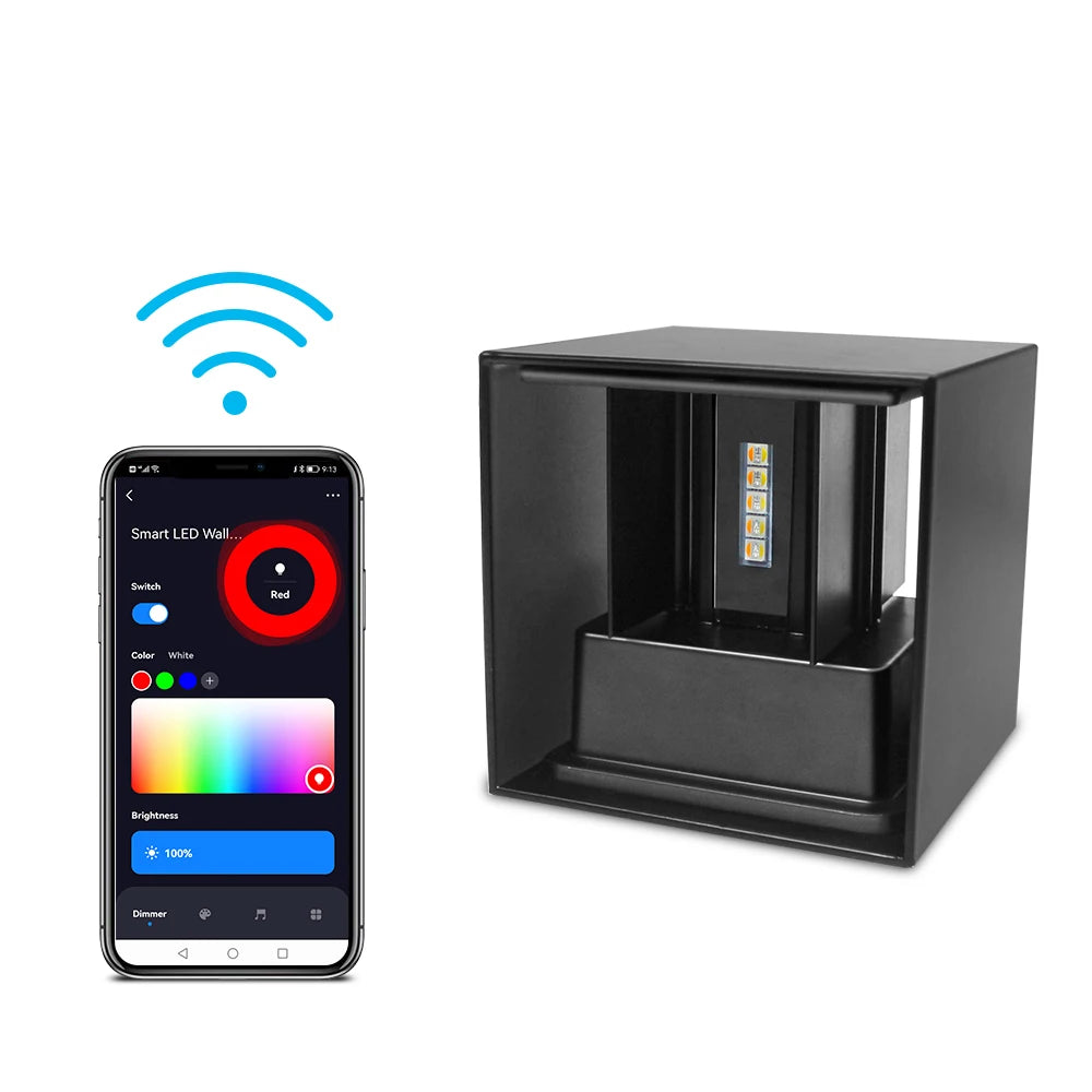 Smart RGBIC LED Wall Light with App Control