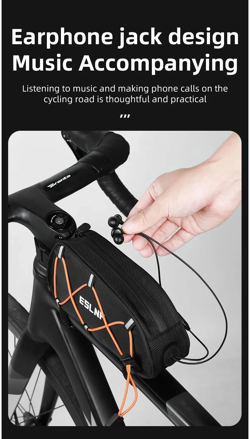 Top Tube Bicycle Bag – Frame & Saddle Storage with Phone Holder