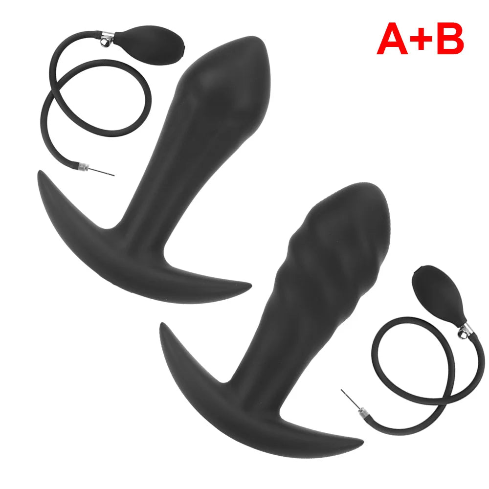 Inflatable Anal Plug & Vaginal Expander for Couples