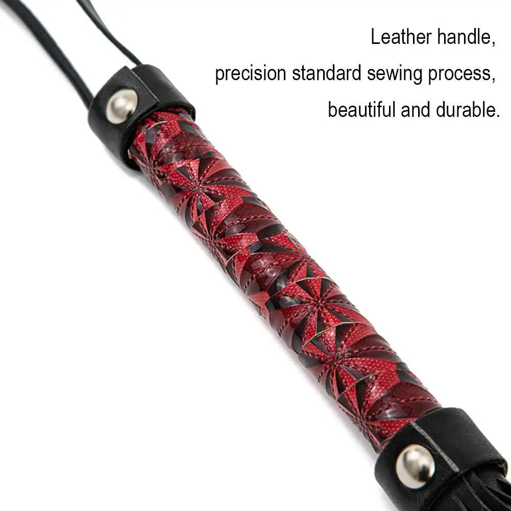 PU Leather Horse Riding Crop with Tassels