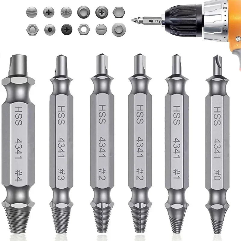 Damaged Screw Extractor Drill Kit