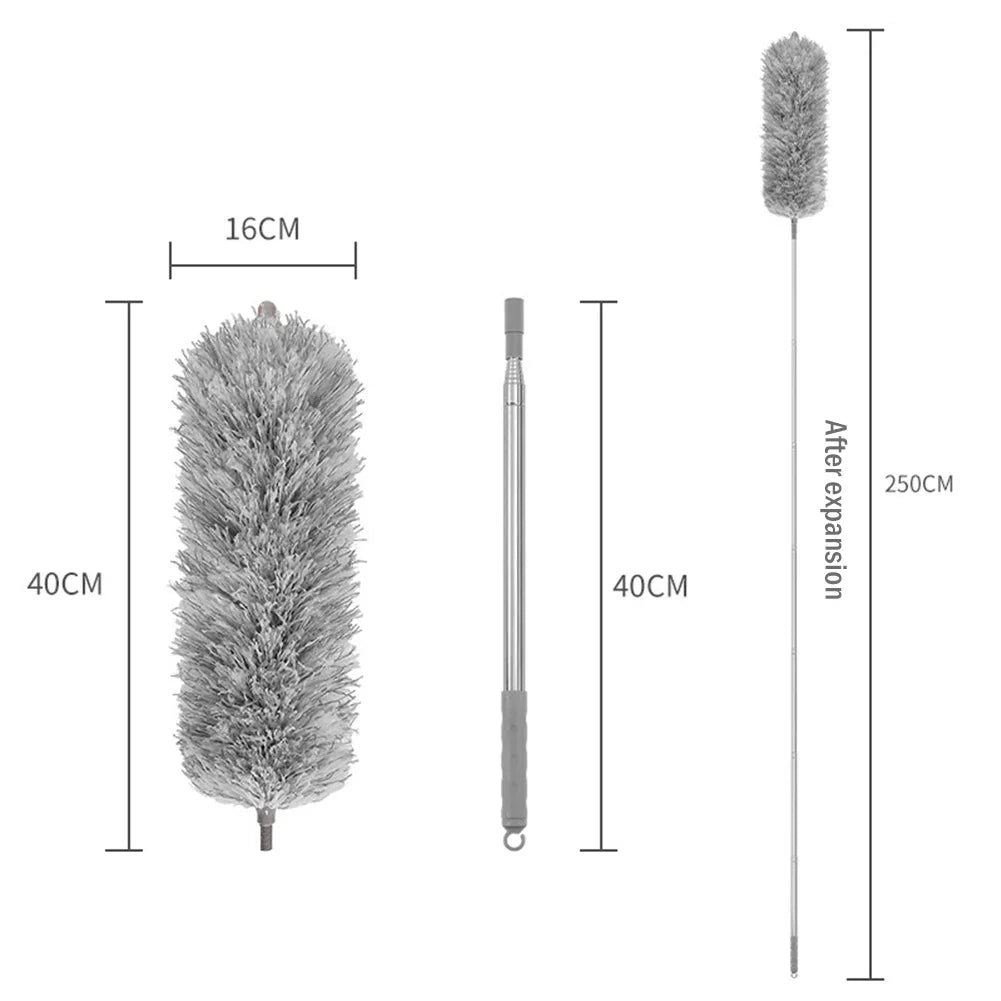 Extendable Microfiber Duster – Telescopic & Bendable Cleaning Brush