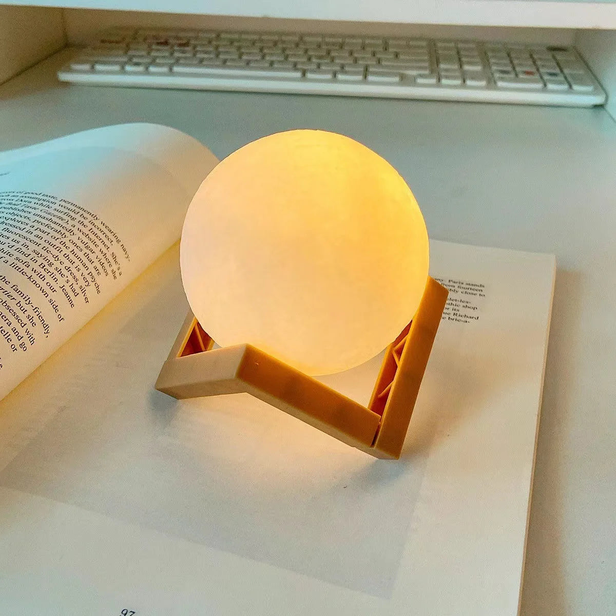 DIY Hand-Painted Moon Night Light Kit - Clickilix
