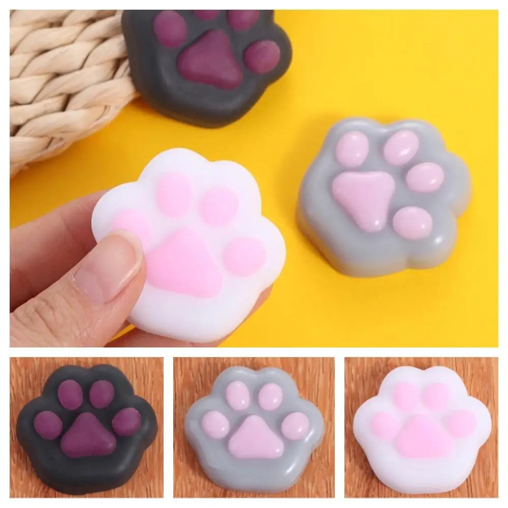 Mini Cat Paw Squeeze Toy for Stress Relief