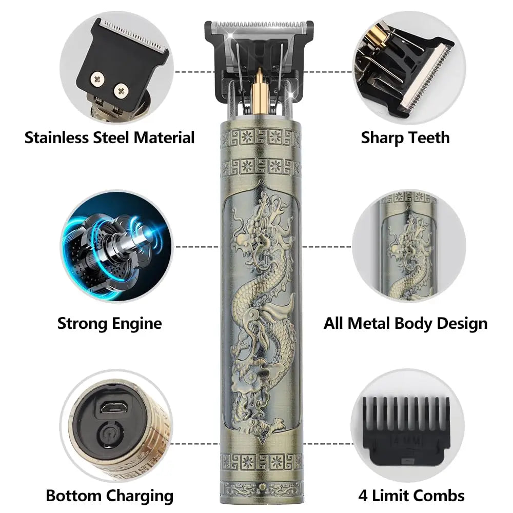 Vintage Electric Hair Cutting Machine Hair Clipper Professional Men Shaver - Clickilix