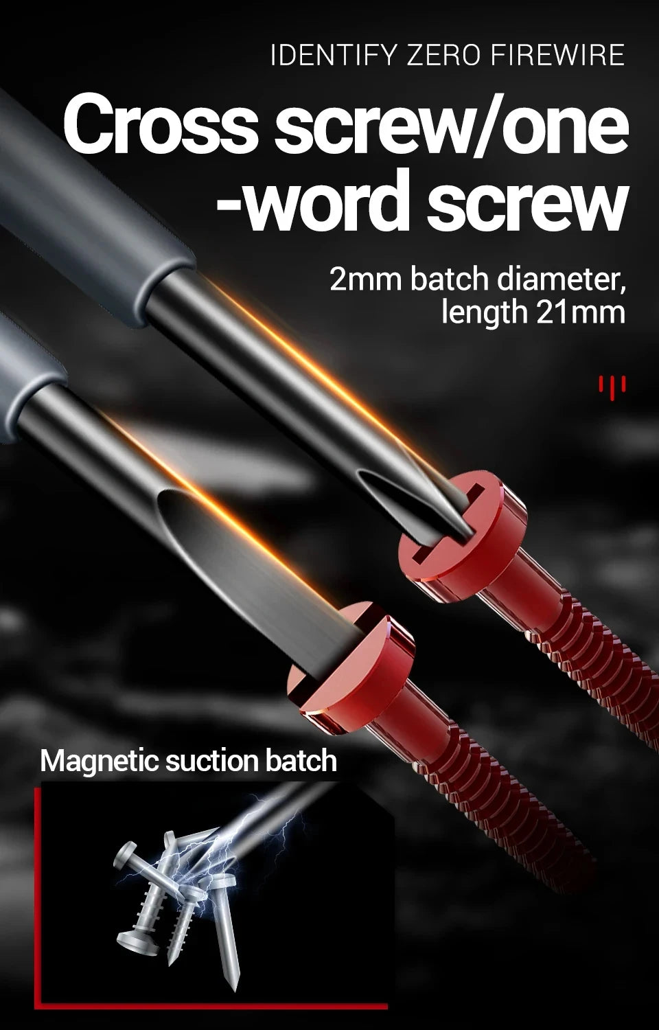 Test safely with this multifunctional electrician screwdriver!