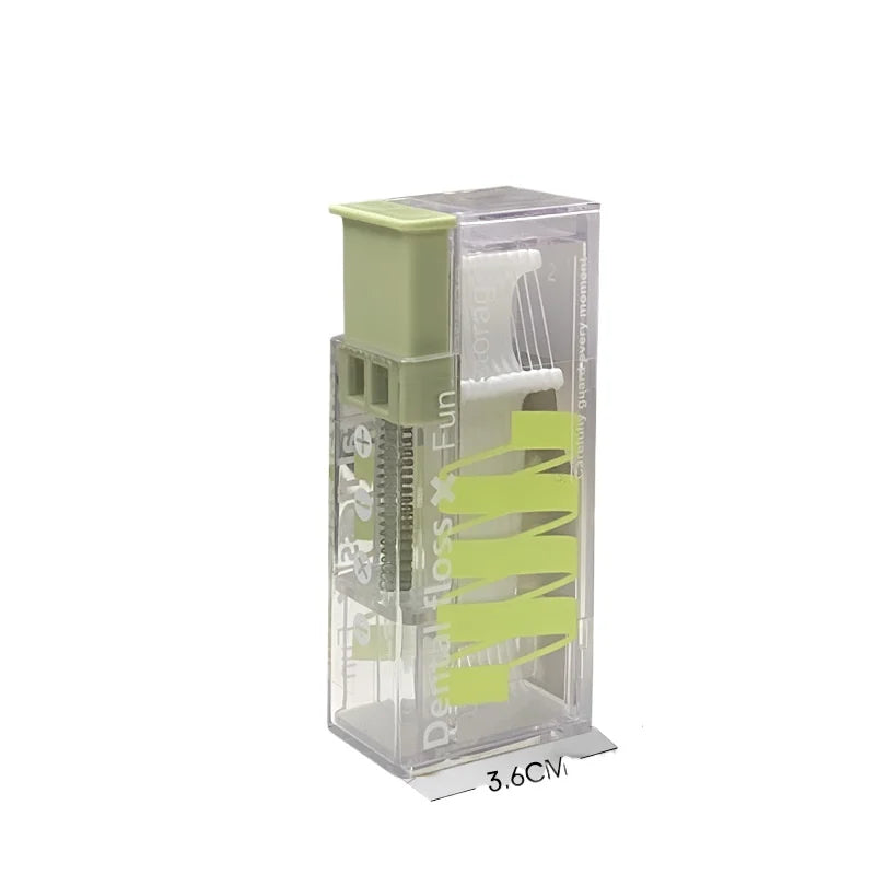 Portable Floss Dispenser Includes, Automatic Ejectable Floss