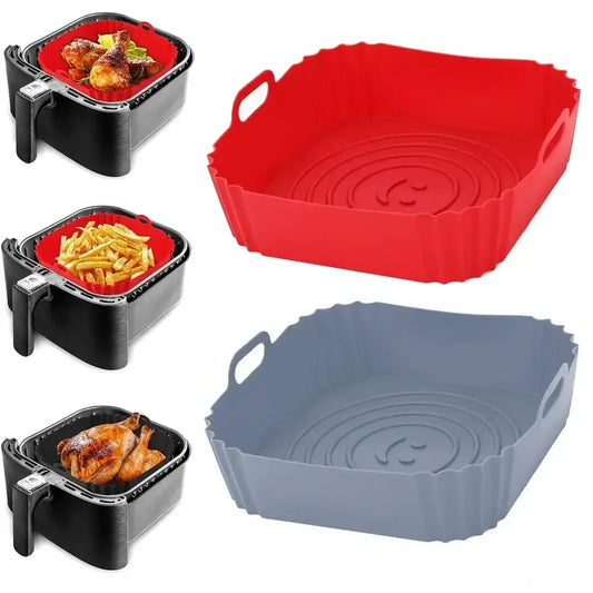 Reusable Silicone Air Fryer Pan Liner - Clickilix