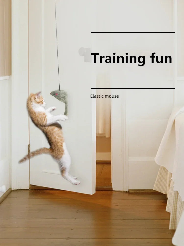 Interactive Hanging Mouse Toy – Endless Fun for Curious Cats!