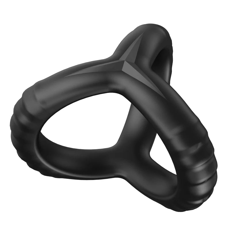Black Silicone Cock Ring for Men