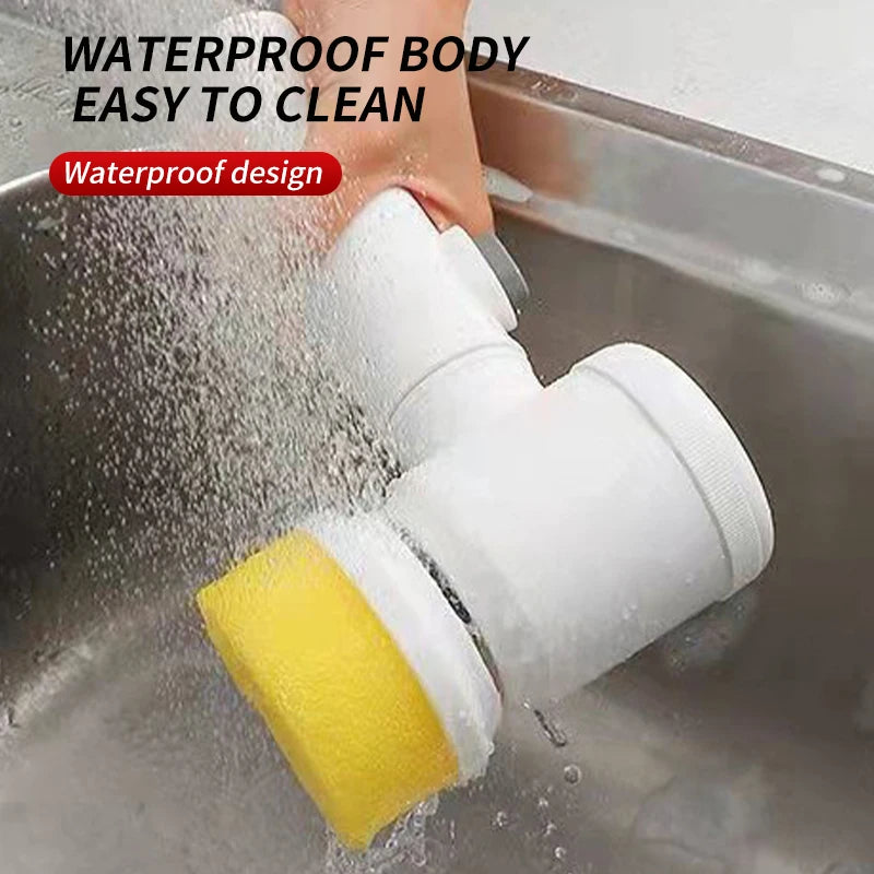 Electric Handheld Dishwashing Brush – Multifunctional Kitchen Cleaner