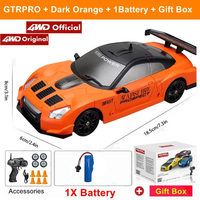 2.4G Drift RC Car – 4WD Remote Control Racing Toy