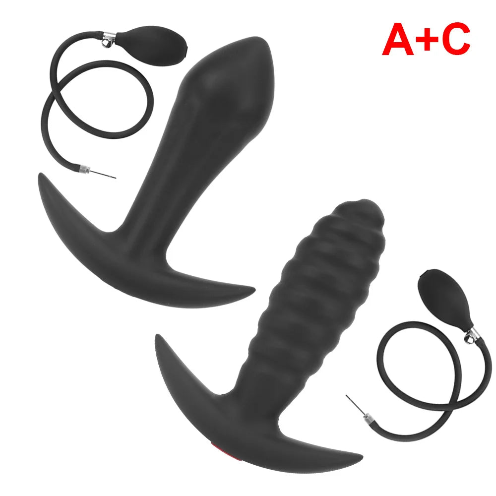 Inflatable Anal Plug & Vaginal Expander for Couples