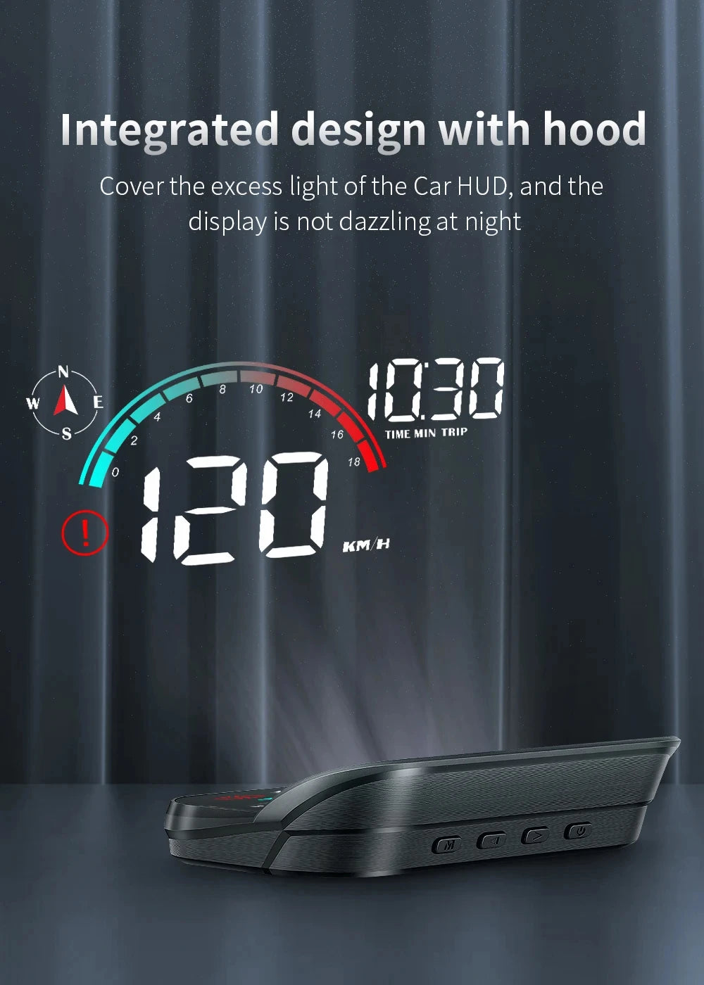 Universal GPS HUD for Cars – Digital Head-Up Display Speedometer
