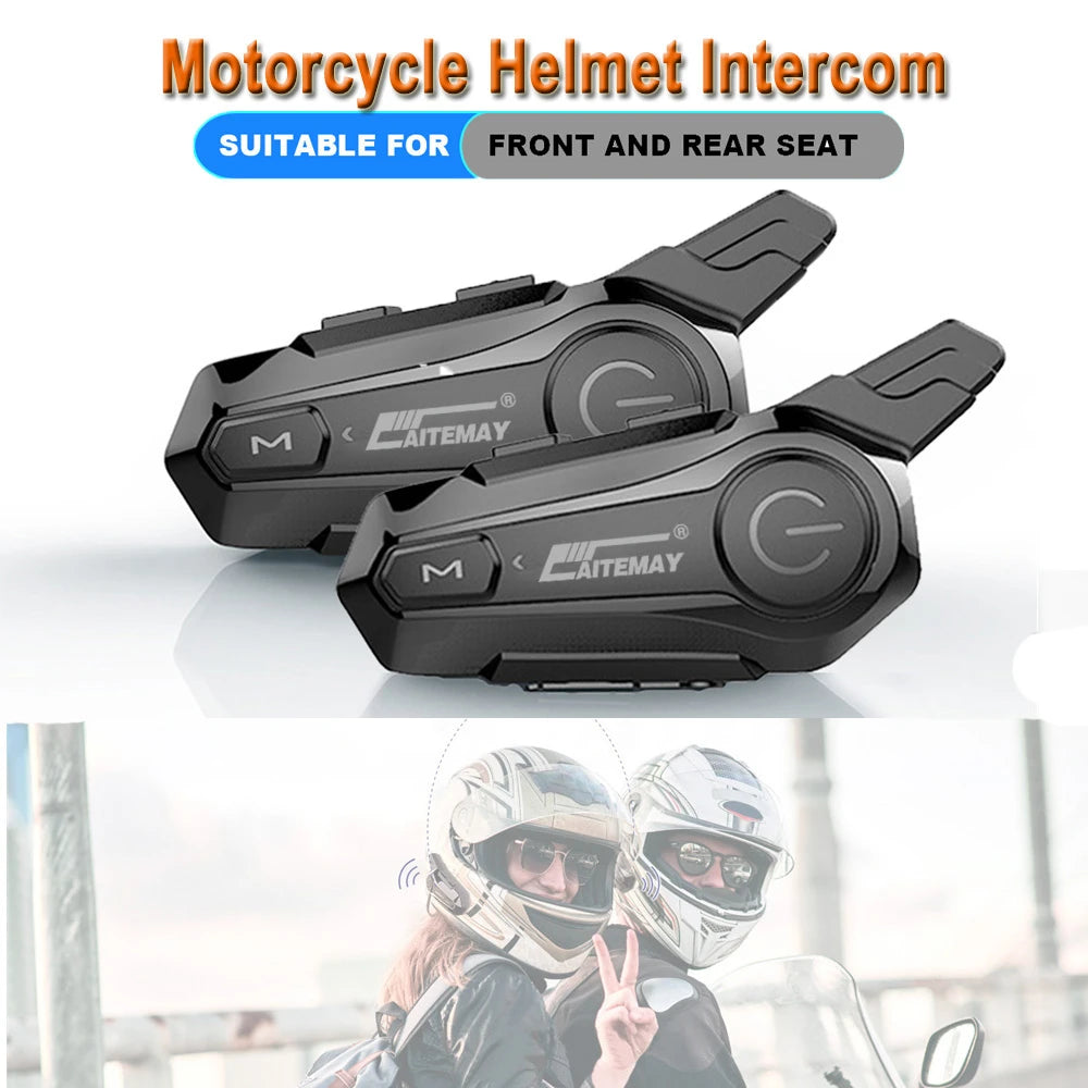 Bluetooth Motorcycle Helmet Intercom V5.3 1000M