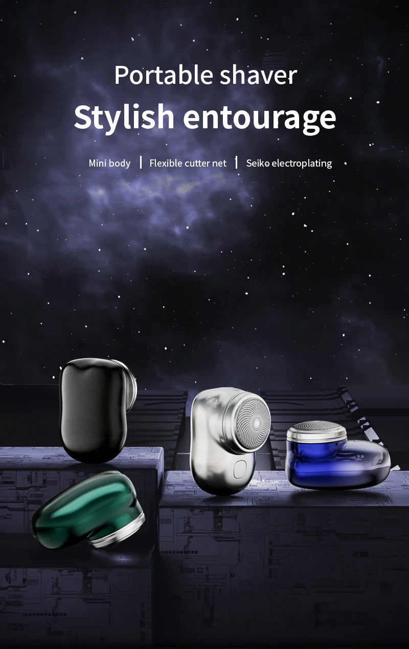 Mini Electric Travel Shaver – USB Rechargeable Razor