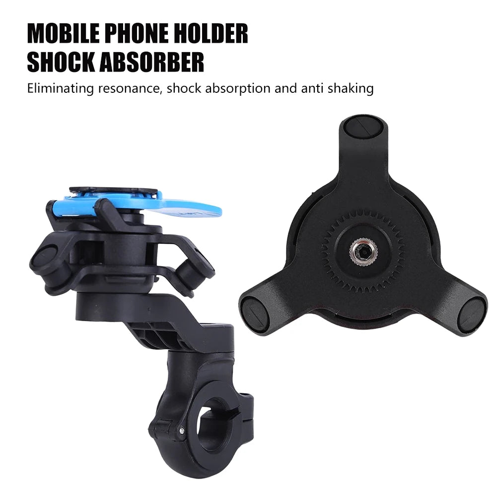 Shock-Absorbing Motorcycle Phone Mount Holder