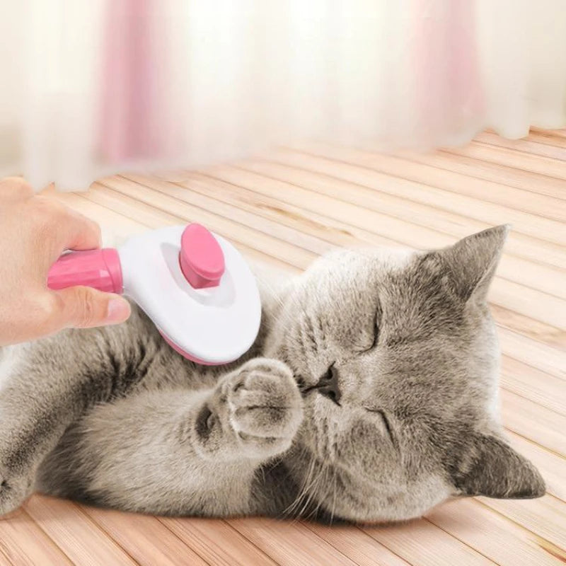 Automatic Pet Hair Removal Grooming Comb
