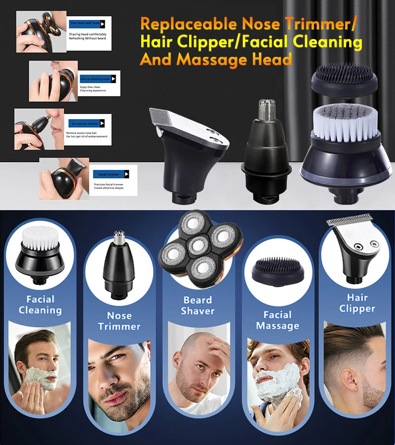 Replaceable Electric Shaver & Nose Trimmer Head