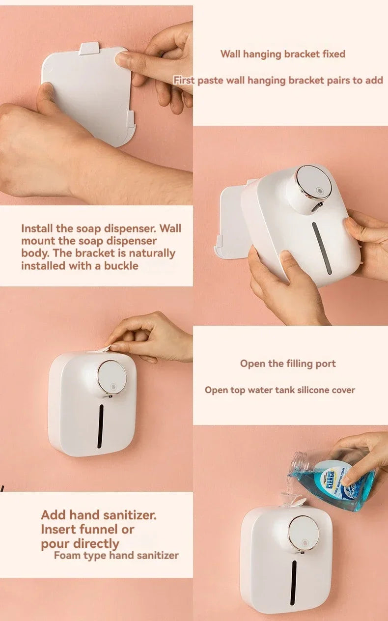 Smart Foam Hand Sanitizer Dispenser – Wall Mounted