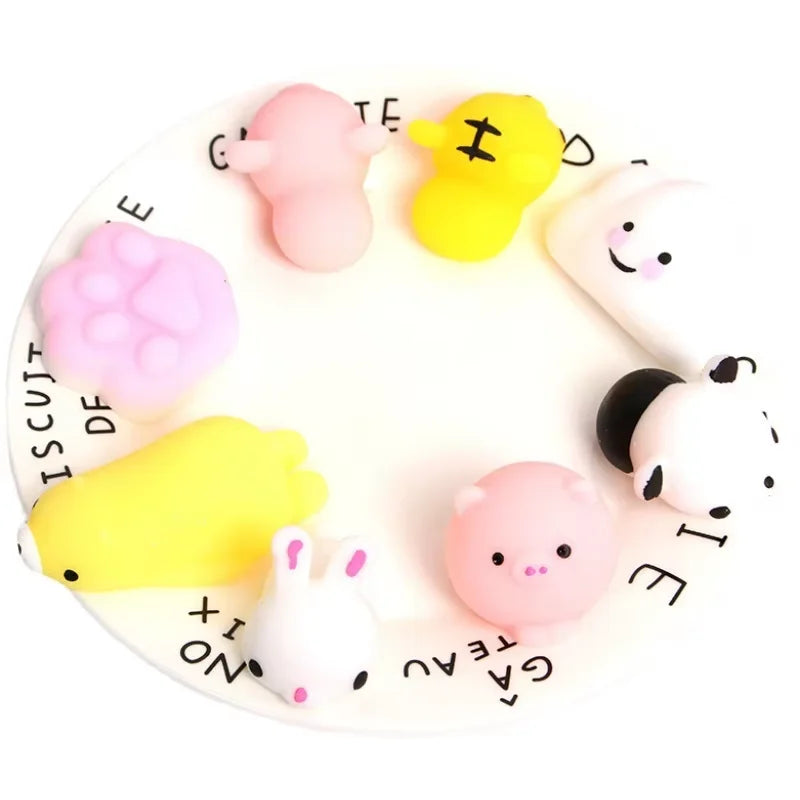 18pcs Mini Stress Relief Animal Squeeze Toys