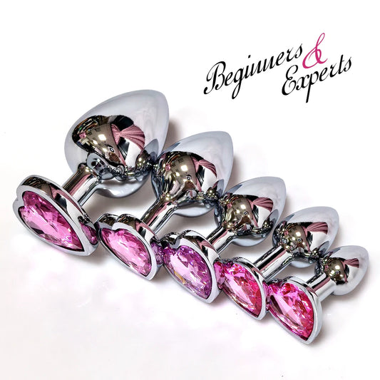Heart Base Stainless Steel Anal Plug