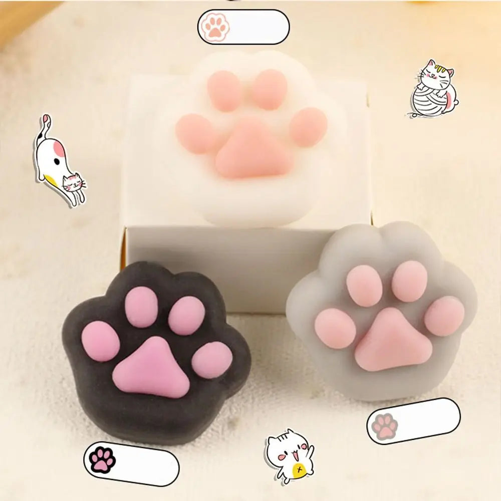 Mini Cat Paw Squeeze Toy for Stress Relief