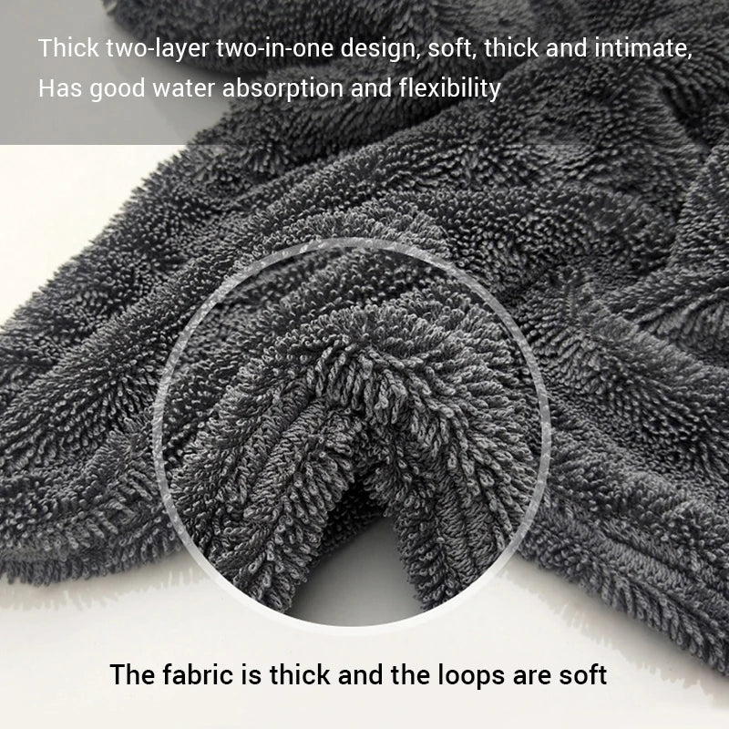 Car Wash Towel Microfiber Double Sided - Clickilix