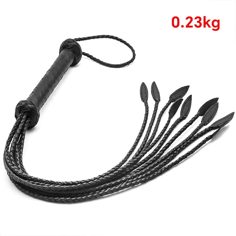 78CM Handmade Genuine Cowhide Bull Whip