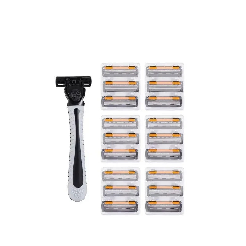 Triple-Layer Men's Reusable Shaver Razor