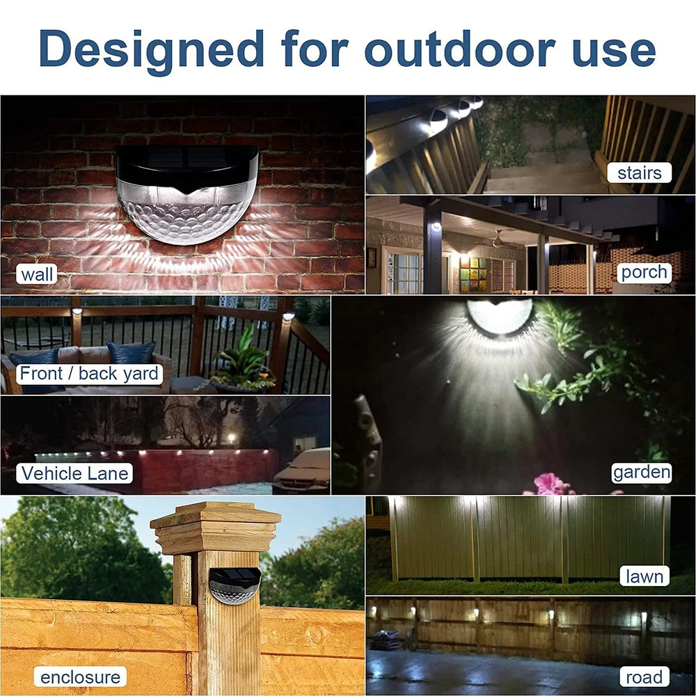 LED Solar Lights Outdoor Waterproof Wall Lights