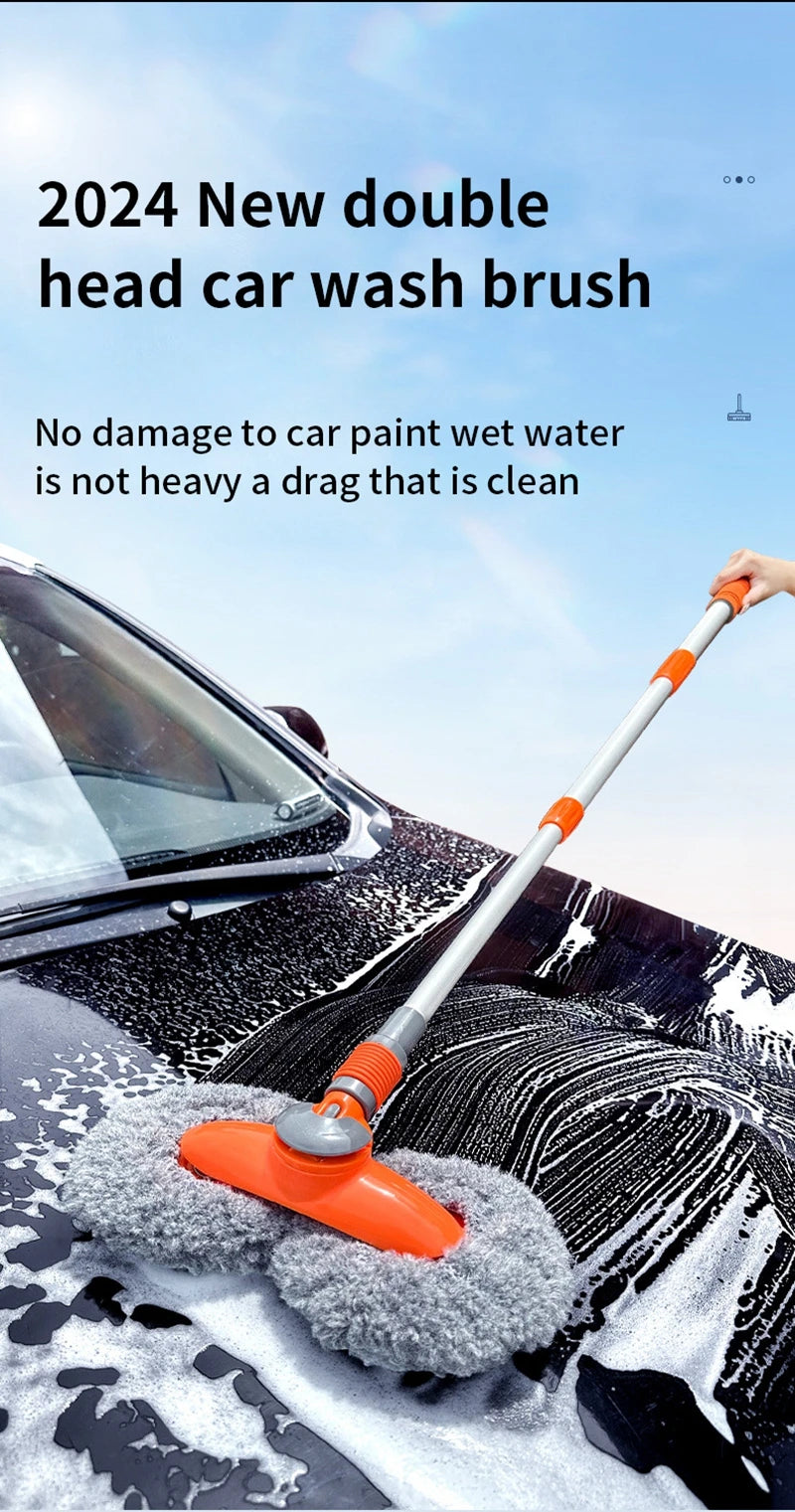 Telescopic Double-Head Car Wash Mop