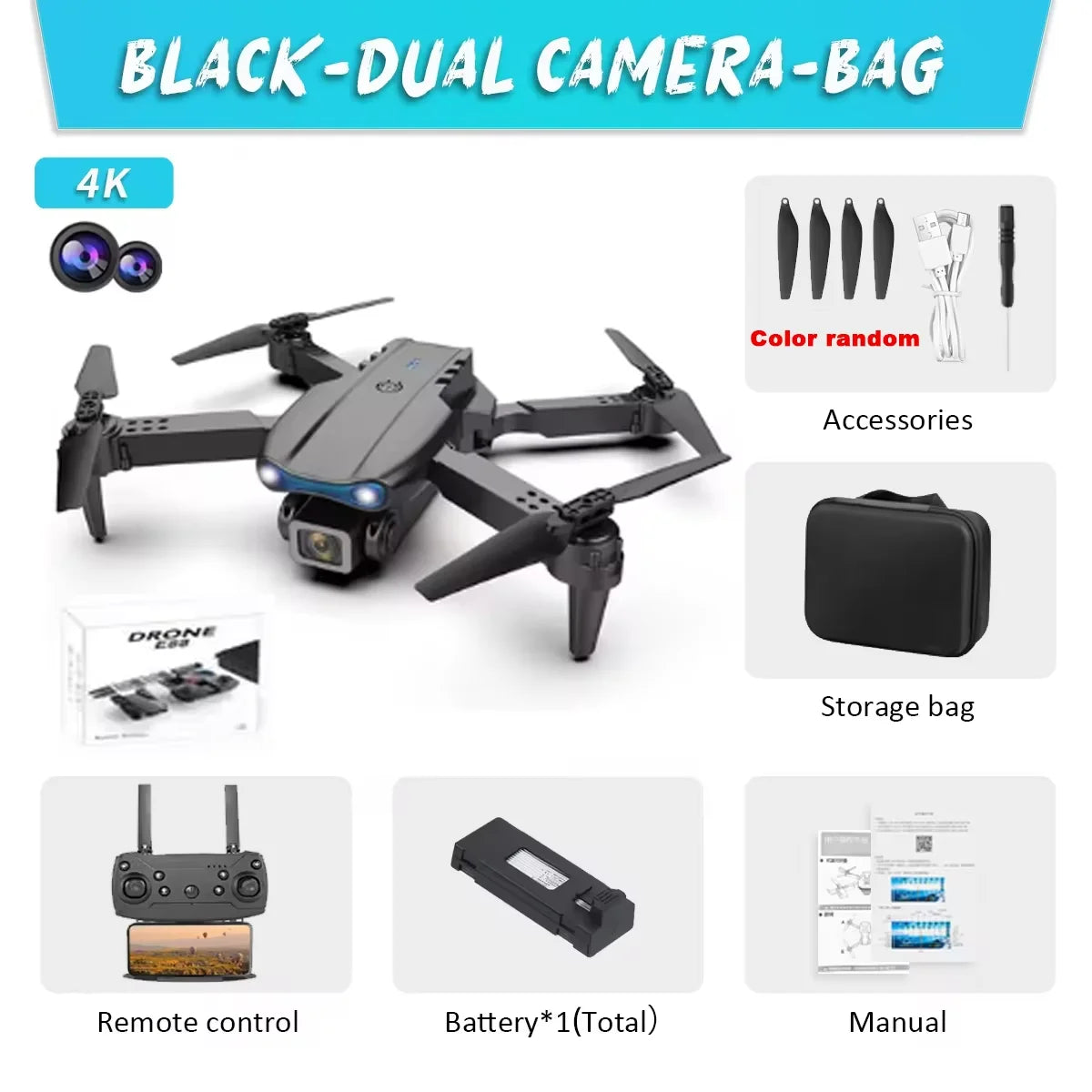 E99 Pro Drone Quadcopter Remote Control Handle Four Axis